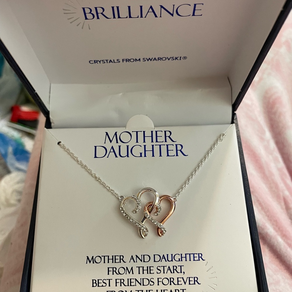 Kohl's Silver and Gold Heart Necklace